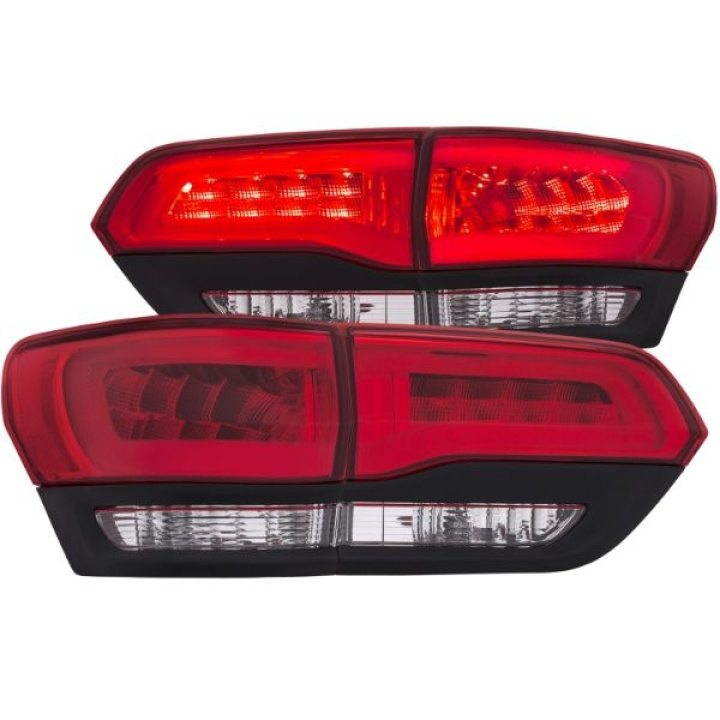 JEEP Grand Cherokee 2014-2017 LED Taillights Red/Clear ANZO in the group Select car model / Jeep / Grand Cherokee WK2 2011-2020 / Styling at DDESIGN Scandinavia AB (anz311268-2484)