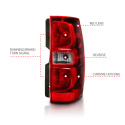 Chevrolet Suburban / Tahoe 2007-2014 Tail Lights    ANZO