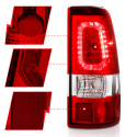 Chevrolet Silverado & GMC Sierra 1500 2500 3500 HD 1999–2007 (Classic) LED Tail Lights ANZO