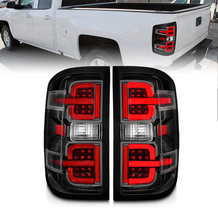 Chevrolet Silverado 1500 / 2500HD / 3500HD / GMC Sierra 2500HD / 3500HD 2014-2019 LED Tail Lights ANZO in the group Select car model at DDESIGN Scandinavia AB (anz311425)