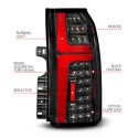 Chevrolet Suburban / Tahoe 2015-2020 LED Tail Lights ANZO