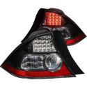 Honda Civic 2004-2005 2DR LED Taillights Black ANZO