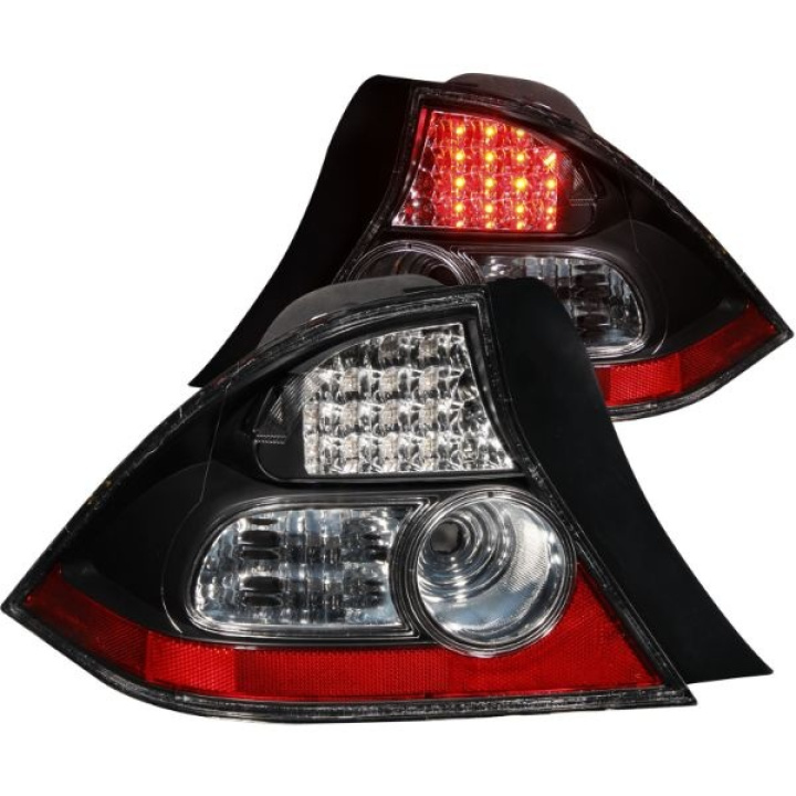 Honda Civic 2004-2005 2DR LED Taillights Black ANZO in the group Select car model / Honda / Civic EM-EP-ES-EU 01-05 / Styling / Lights at DDESIGN Scandinavia AB (anz321035-2213)