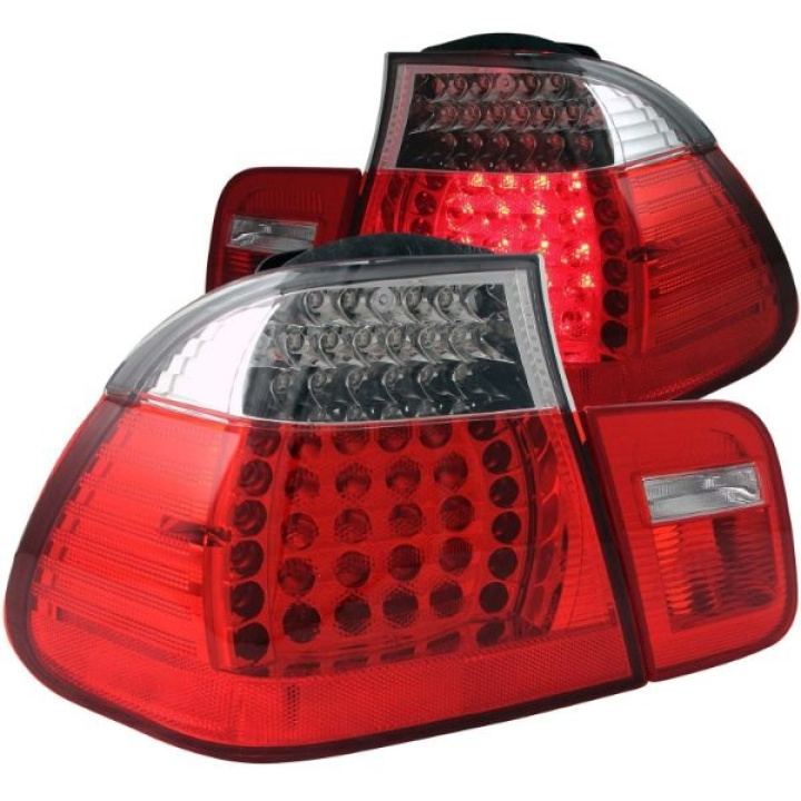 BMW 3 Serie E46 2002-2005 4DR LED Taillights Red/Clear ANZO in the group Select car model / BMW / 3-series (E46) 1998-2005 / Styling / Lights at DDESIGN Scandinavia AB (anz321096-2496)
