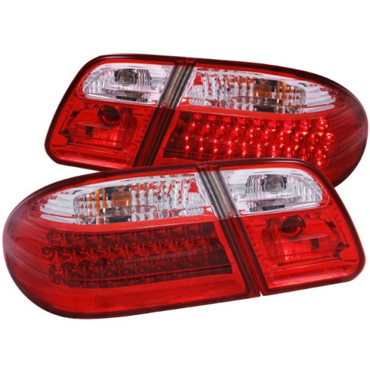 Mercedes Benz E Class W210 1996-2002 LED Taillights Red/Clear ANZO in the group Select car model / Mercedes Benz / E-Class 95-02 (W210) / Styling at DDESIGN Scandinavia AB (anz321114-2502)