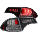 Honda Civic 2006-2011 4DR LED Taillights Black ANZO