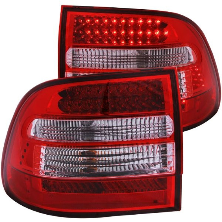 Porsche Cayenne 2003-2006 LED Taillights Red/Clear ANZO in the group Select car model / Porsche / Cayenne 02-10 / Styling / Lights at DDESIGN Scandinavia AB (anz321170-2506)
