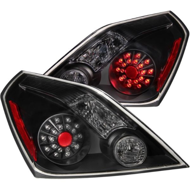 Nissan Altima 2008-2013 2DR LED Taillights Black ANZO in the group Select car model / Nissan / Altima 1992+ at DDESIGN Scandinavia AB (anz321194-2222)