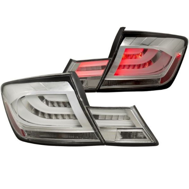 Honda Civic 2013-2015 4DR LED Taillights Chrome ANZO in the group Select car model / Honda / Civic FB-FG 12-17 / Styling at DDESIGN Scandinavia AB (anz321325-2322)