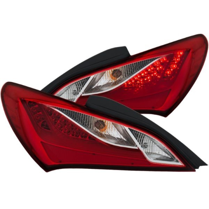 Hyundai Genesis 2010-2013 2DR LED Taillights Red/Clear ANZO in the group Select car model / Hyundai / Genesis Coupe 08-16 / Styling / Lights at DDESIGN Scandinavia AB (anz321334-2513)