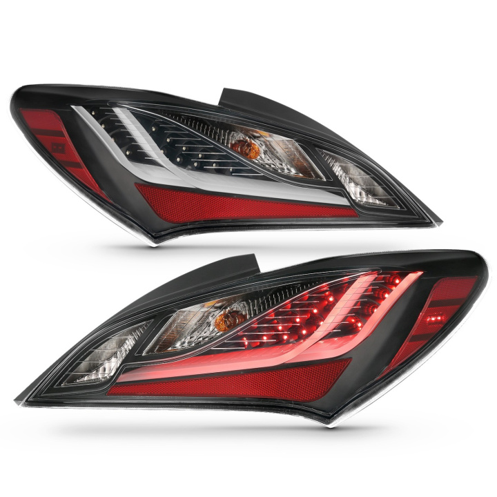 Hyundai Genesis 2010-2013 2DR Taillights Black Housing Dark Smoke Lens ANZO in the group Select car model / Hyundai / Genesis Coupe 08-16 / Styling / Lights at DDESIGN Scandinavia AB (anz321347)