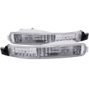 Honda Accord 1992-1993 Euro Parking Lights Chrome ANZO