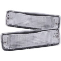 Toyota PICKUP 1989-1995 Euro Parking Lights Chrome w/ Amber Reflector ANZO