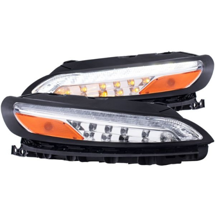 JEEP CHEROKEE 2014-2018 LED Parking Lights Chrome w/ Amber Reflector ANZO in the group Select car model / Jeep / Cherokee KL 2014+ at DDESIGN Scandinavia AB (anz511081-2029)