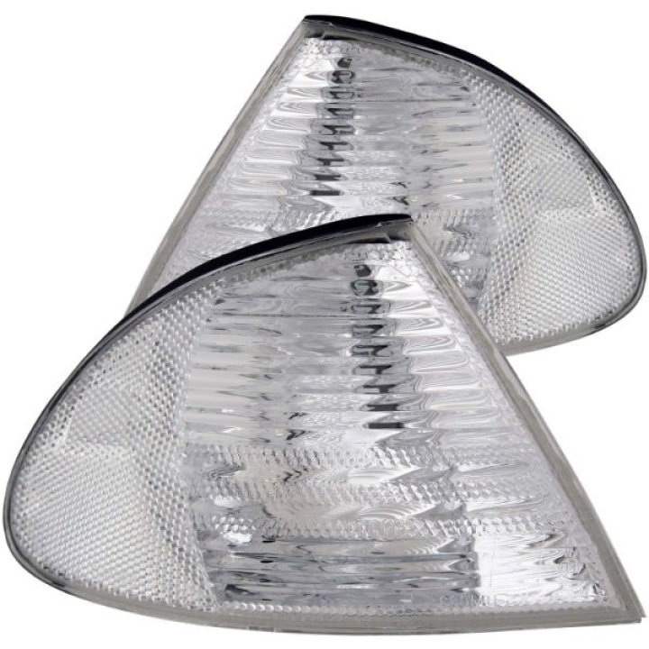 BMW 3 Serie E46 1999-2001 4DR Euro Corner Lights Chrome ANZO in the group Select car model / BMW / 3-series (E46) 1998-2005 / Styling / Lights at DDESIGN Scandinavia AB (anz521006-1484)