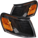 Toyota Corolla 1993-1997 Euro Corner Lights Black w/ Amber Reflector ANZO