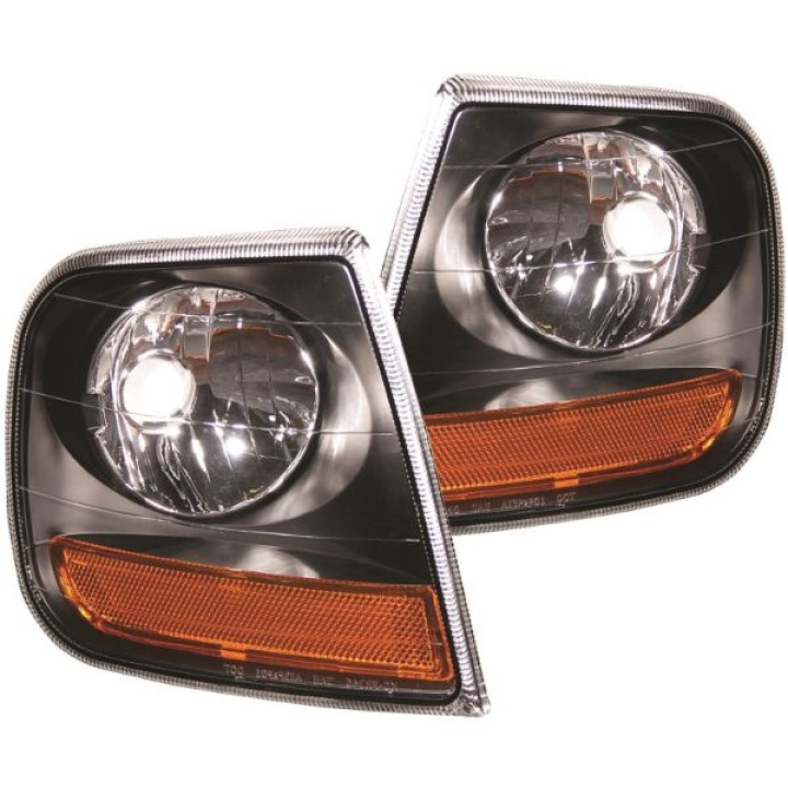 FORD Expedition 1997-2003 HARLEY - DAVIDSON® Style Corner Lights Black w/ Amber Reflector ANZO in the group Select car model / Ford / Other models & Engines at DDESIGN Scandinavia AB (anz521040-1643)