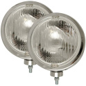 Universal - H3 8\'\' Round Slimline Off Road Light Chrome ANZO