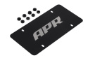 APR License Plate - Silver Logo/Black Plate