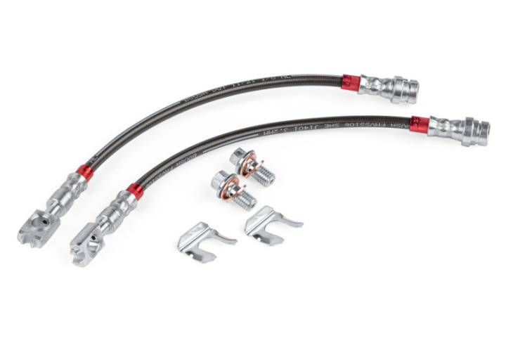 APR 15-24 Volkswagen GTI/19-24 Volkswagen Jetta Braided Stainless Steel Brake Line Set - Rear in the group Select car model at DDESIGN Scandinavia AB (aprBRK00053)
