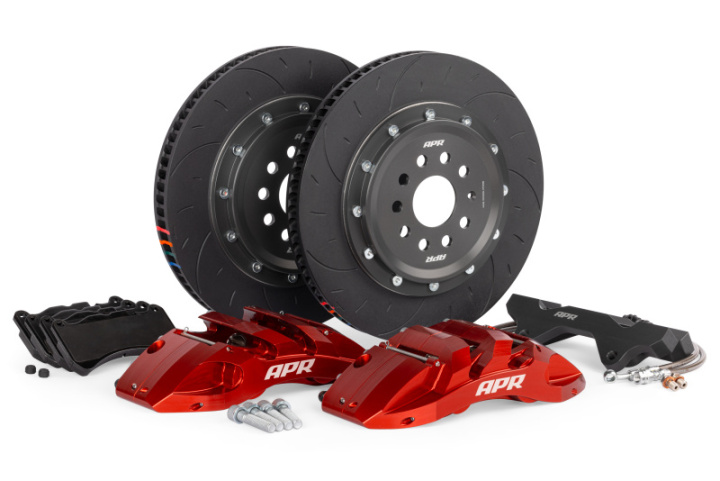 APR 15-20 & 22-24 Audi A3 Quattro 370x34mm 6-Piston Big Brake Kit (MQB/MQBEVO 312mm) - Front - Red in the group Select car model at DDESIGN Scandinavia AB (aprBRK00060)