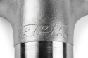 APR Cast T304 Stainless Steel Double Y-Splitter - 76mm to Quad 63.5mm (3in to Quad 2.5in)