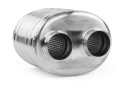 APR Premium Sound Absorption Muffler - Dual 63.5mm (2.5in) - Oval Body 220mm x 169mm x 211mm