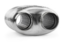 APR Premium Sound Absorption Muffler - Dual 70mm (2.75in) - Oval Body 217mm x 134mm x 210mm