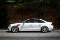 APR Sideburn Stickers - Black APR/Silver Stripe (Pair)
