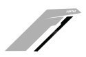 APR Sideburn Stickers - Silver APR/Black Stripe (Pair)