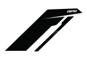 APR Sideburn Stickers - Black APR/Black Stripe (Pair)