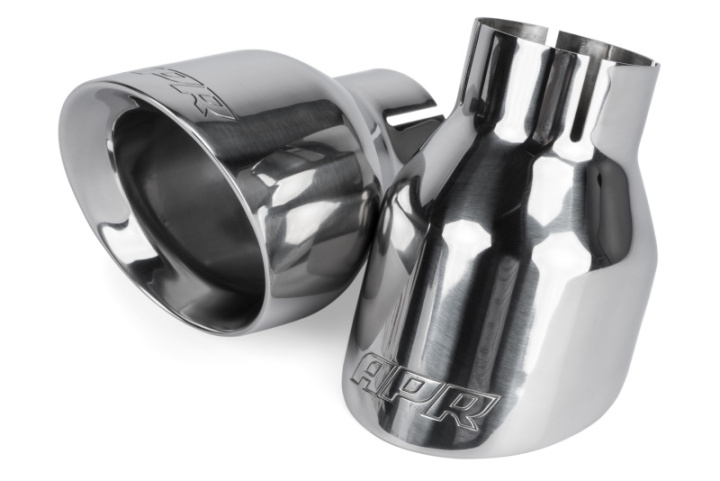 APR Double-Walled 4in Slash-Cut Tips - Polished - Set of 2 in the group Select car model at DDESIGN Scandinavia AB (aprTPK0001)