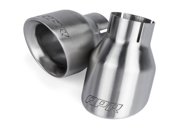 APR Double-Walled 4in Slash-Cut Tips - Brushed - Set of 2 in the group Select car model at DDESIGN Scandinavia AB (aprTPK0002)