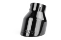 APR Double-Walled 4in Slash-Cut Tips - Polished Diamond Black - Set of 2