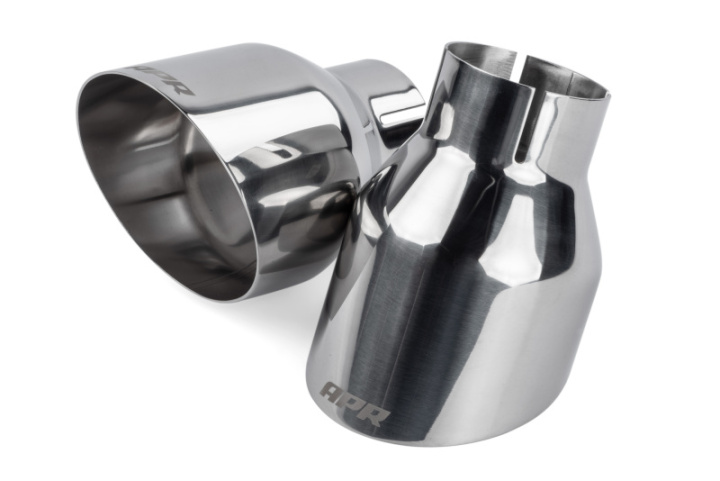 APR Single-Walled 4in Slash-Cut Tips - Polished Silver - Set of 2 in the group Select car model at DDESIGN Scandinavia AB (aprTPK0004)