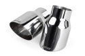 APR Single-Walled 3.5in Slash-Cut Tips - Polished Silver - Set of 2