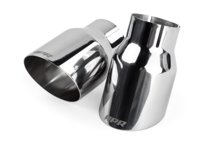 APR Single-Walled 3.5in Slash-Cut Tips - Polished Silver - Set of 2 in the group Select car model at DDESIGN Scandinavia AB (aprTPK0005)