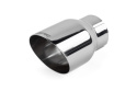 APR Single-Walled 3.5in Slash-Cut Tips - Polished Silver - Set of 2