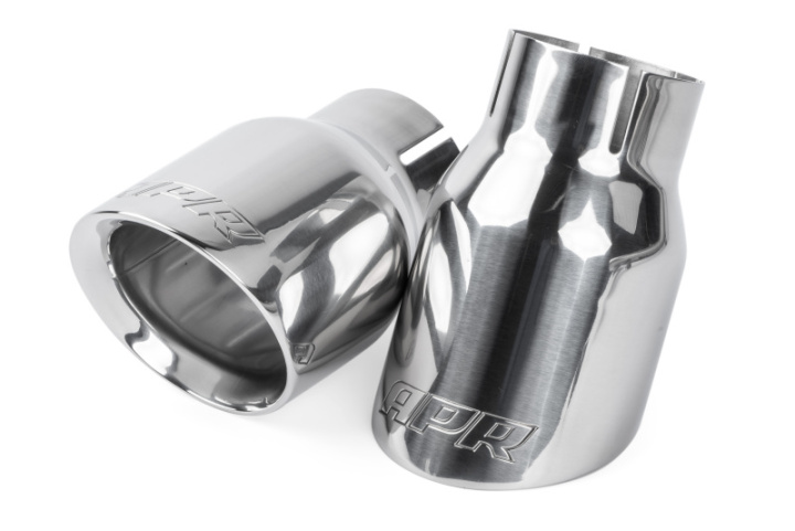 APR Double-Walled 3.5in Slash-Cut Tips - Polished Silver - Set of 2 in the group Select car model at DDESIGN Scandinavia AB (aprTPK0006)
