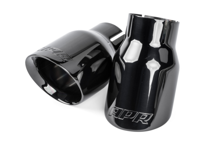 APR Double-Walled 3.5in Slash-Cut Tips - Diamond Black - Set of 2 in the group Select car model at DDESIGN Scandinavia AB (aprTPK0008)