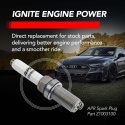 APR EA888.3/4/EA855.2/EA824 Iridium Pro Spark Plug - Heat Range 9 - 14mm x 26.5mm x 16mm - SINGLE