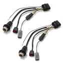 13-18 Ram 1500 Wiring Adapter Stock Projector Headlight to AlphaRex Headlight Converters