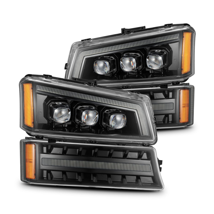 Chevrolet Avalanche / Silverado 1500 / 2500HD / 3500HD 2002-2006 NOVA-Series Projector headlights AlphaRex in the group Select car model / Chevrolet / Silverado 99-07 / Styling at DDESIGN Scandinavia AB (arx880254)