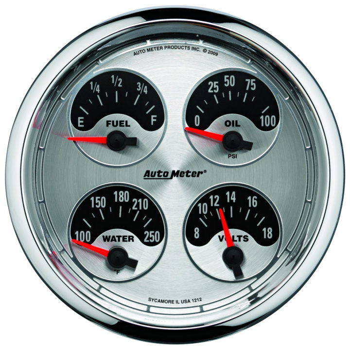 Quad-mätare 127mm 0ΩE TO 90ΩF (Elektrisk) AMERICAN MUSCLE in the group Interior / Gauges / Gauges & Gauge Holders / AutoMeter / All products from Autometer at DDESIGN Scandinavia AB (atm1225)