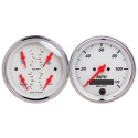 Mätarkit 2st QUAD & SPEEDOMETER 87mm ARCTIC Vit