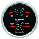 Mätarkit 2st QUAD & SPEEDOMETER 127mm DESIGNER Svart