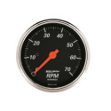 Varvräknare 3 1/8\'\' 7K RPM IN-DASH DESIGNER Svart