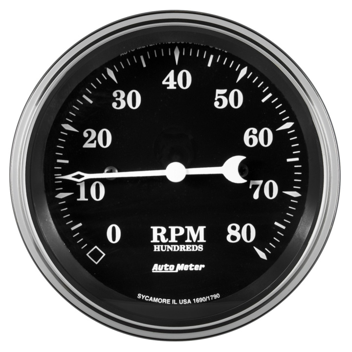 Varvräknare 87mm 8K RPM IN-DASH OLD TYME Svart in the group Interior / Gauges / Gauges & Gauge Holders / AutoMeter / All products from Autometer at DDESIGN Scandinavia AB (atm1790)