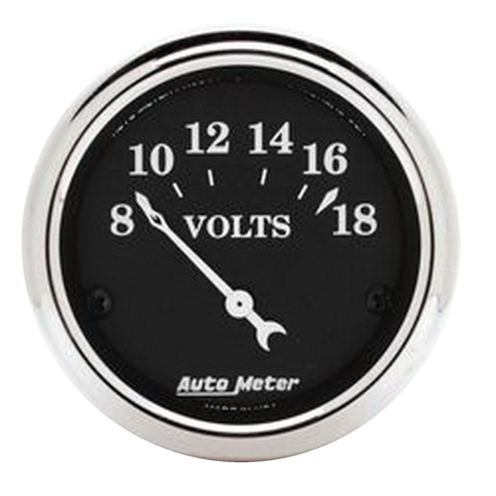 Voltmätare 52mm 18V (Elektrisk) OLD TYME Svart in the group Interior / Gauges / Gauges & Gauge Holders / AutoMeter / All products from Autometer at DDESIGN Scandinavia AB (atm1791)