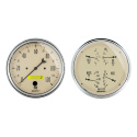 Mätarkit 2st QUAD & SPEEDOMETER 127mm ANTIQUE BEIGE